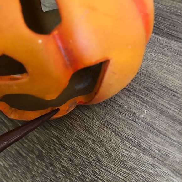 Vtg Halloween Witch and Jack O’Lantern Candle Holder - Picture 10 of 16